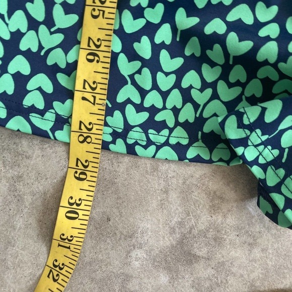 Fit 4 U Swimwear 8 One Piece Tiered Romper‎ With Adjustable Straps Heart Green - Picture 4 of 9